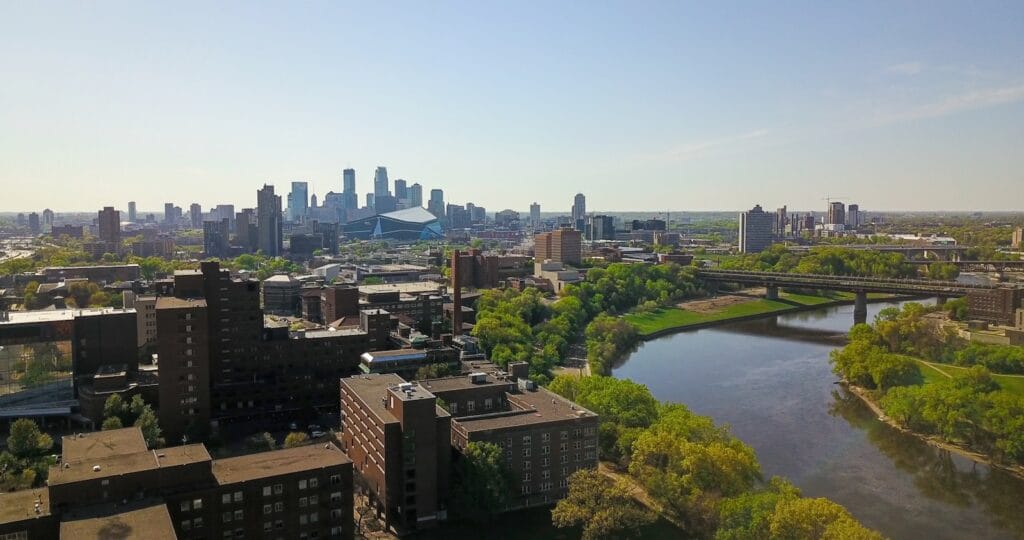 aerial view of city buildings during daytime